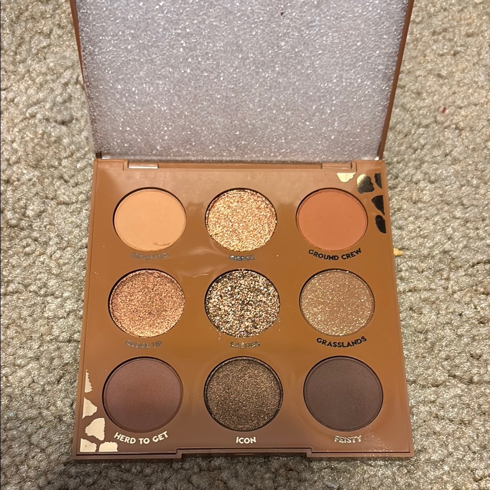 Colourpop Gold and Brown Eyeshadow Palette with Rich Textures